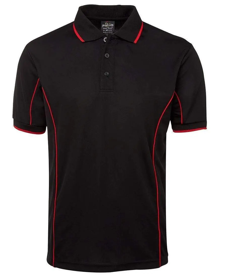 Jb's Wear Casual Wear Black/Red / S JB'S Short Sleeve Piping Polo 7PIP